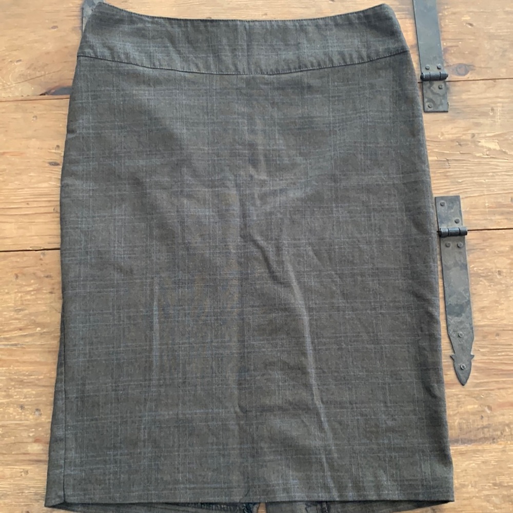 Bundle and save.brown and blue plaid pencil skirt